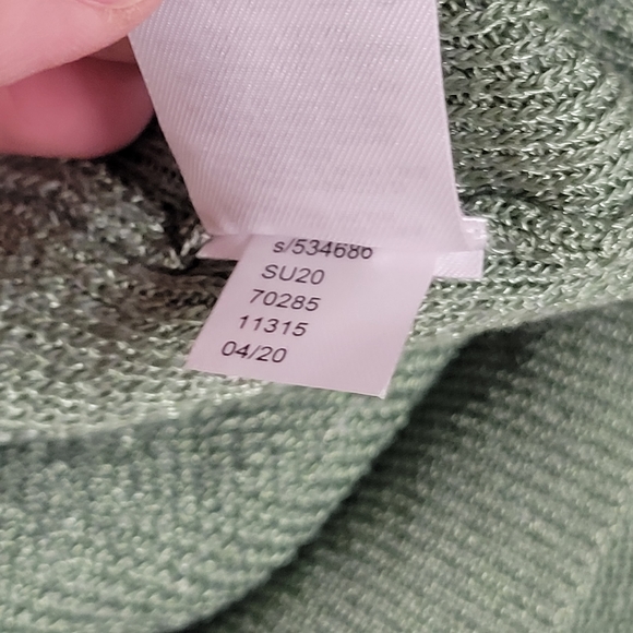 Ann Taylor knitted Green tank size small - Picture 2 of 6